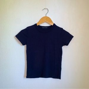 Brandy Melville Chloe Navy Blue Baby T-Shirt